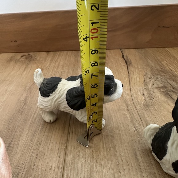 Vintage Lot of 2 Cocker Spaniel‎ Dog Puppy Figurines HOMCO Black & White - Picture 10 of 10